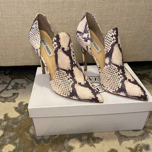 Steve Madden Divided Snake Print Pumps Size 8.5